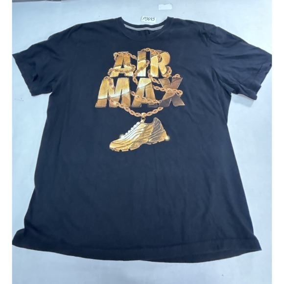 Nike‎ "Air Max" graphic t-shirt Men's size XL black - Picture 1 of 4